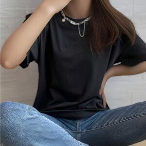 Women’s Loose Casual Drop Short-Sleeve-T-Shirt
